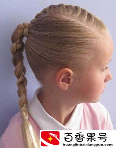 小女孩发型绑扎方法